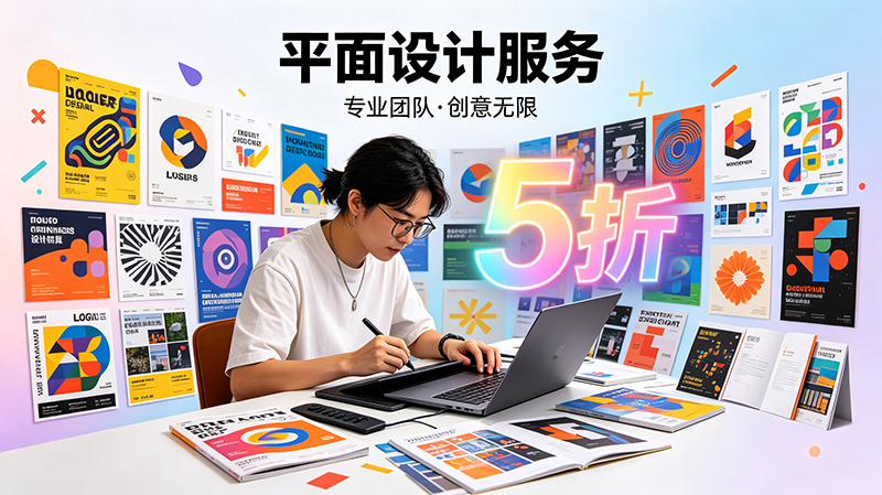 平面设计服务限时 5 折优惠